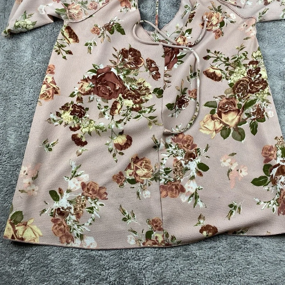 MOON‎ KISS Floral Off Shoulder Blouse Womens Small Pink